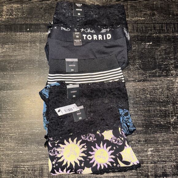 Lot of 5 Torrid Panties Size 00X 00 Hipster, Cheeky and Brief - Picture 1 of 7